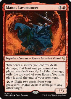 Matoc, Lavamancer (-025) - Mystery Booster Commander Edition Foil-1