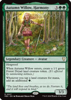 Autumn Willow, Harmony (-027) - Mystery Booster Commander Edition Foil-1