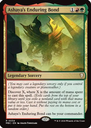 Ashaya's Enduring Bond (-034) - Mystery Booster Commander Edition Foil-1
