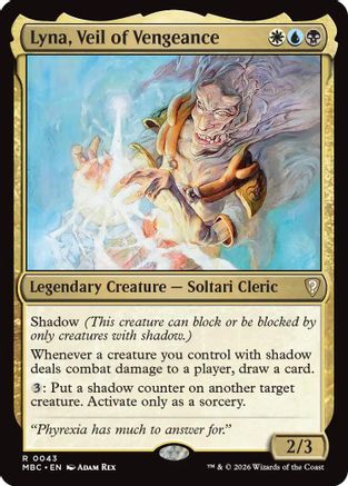 Lyna, Veil of Vengeance (-043) - Mystery Booster Commander Edition-1