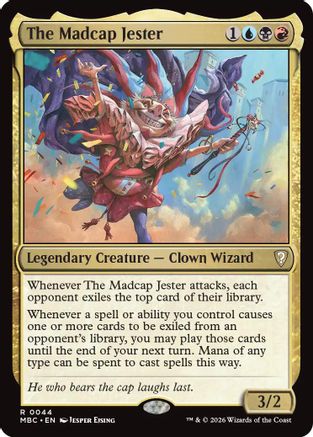 The Madcap Jester (-044) - Mystery Booster Commander Edition Foil-1