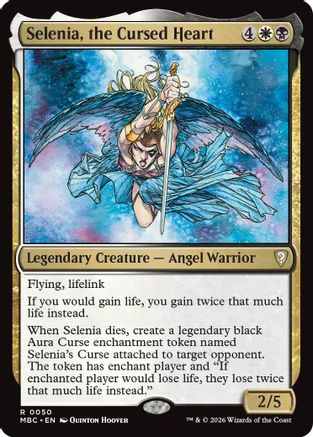 Selenia, the Cursed Heart (-050) - Mystery Booster Commander Edition Foil-1