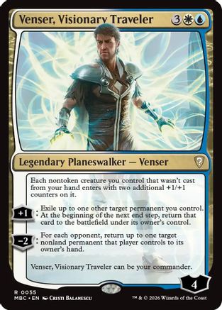 Venser, Visionary Traveler (-055) - Mystery Booster Commander Edition-1