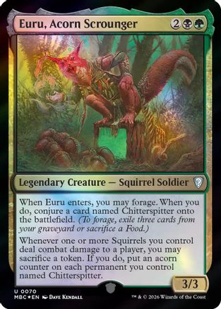 Euru, Acorn Scrounger (-070) - Mystery Booster Commander Edition Foil-1