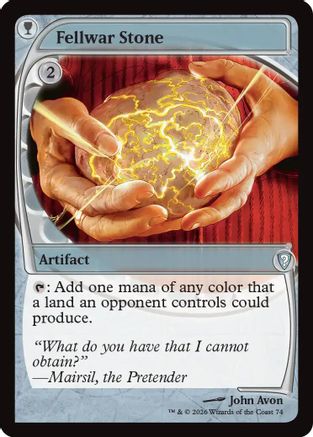 Fellwar Stone (Future Sight) (-074) - Mystery Booster Commander Edition-1