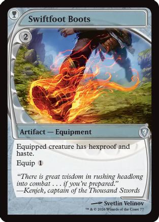 Swiftfoot Boots (Future Sight) (-077) - Mystery Booster Commander Edition Foil-1