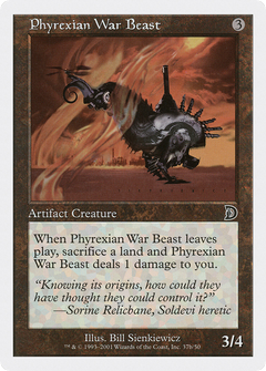 Phyrexian War Beast (Signature on Right) [Deckmasters]-1