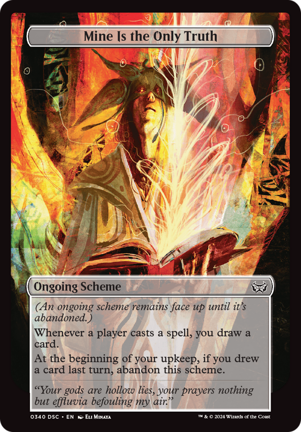 Mine Is The Only Truth (Full Art) [Duskmourn: Archenemy]-3