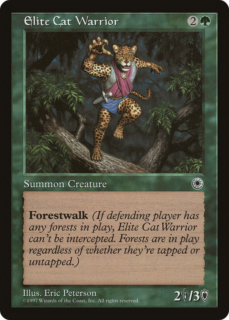 Elite Cat Warrior (No Flavor Text) [Portal]-1