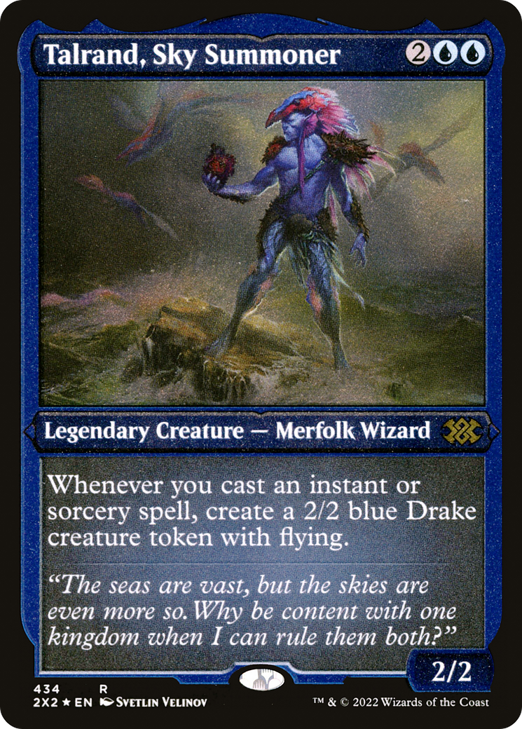 Talrand, Sky Summoner (Foil Etched) [Double Masters 2022]-1