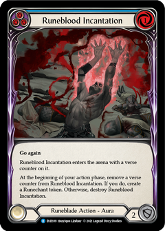 Runeblood Incantation (Blue) [EVR109] (Everfest)  1st Edition Rainbow Foil-2