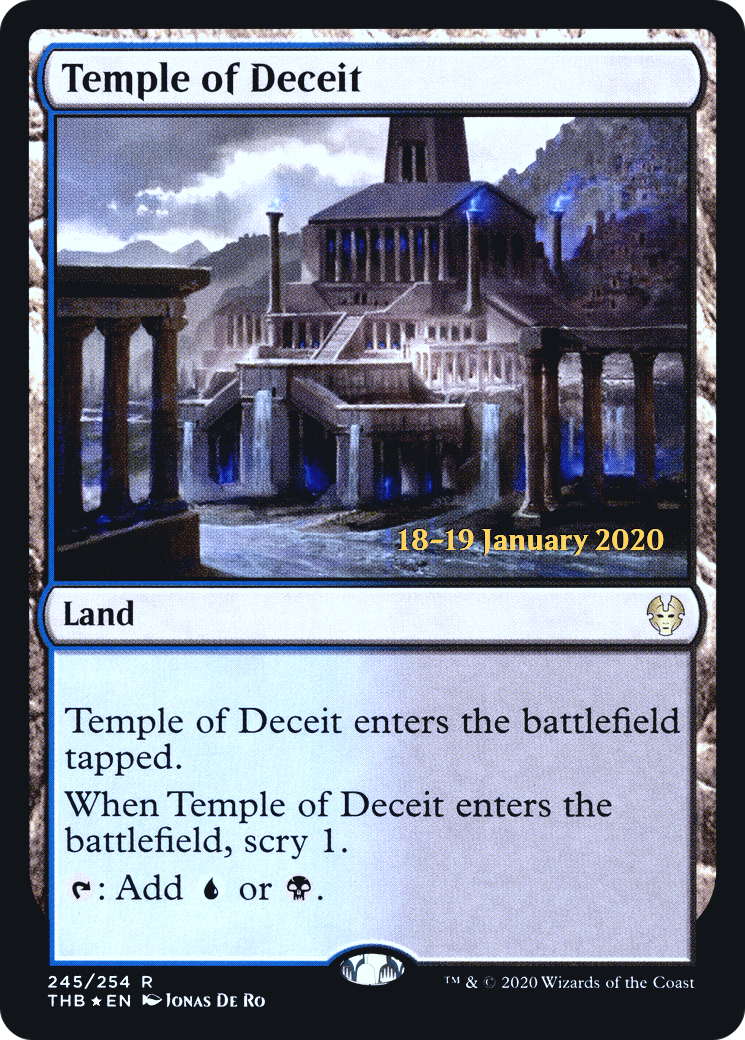 Temple of Deceit [Theros Beyond Death Prerelease Promos]-1