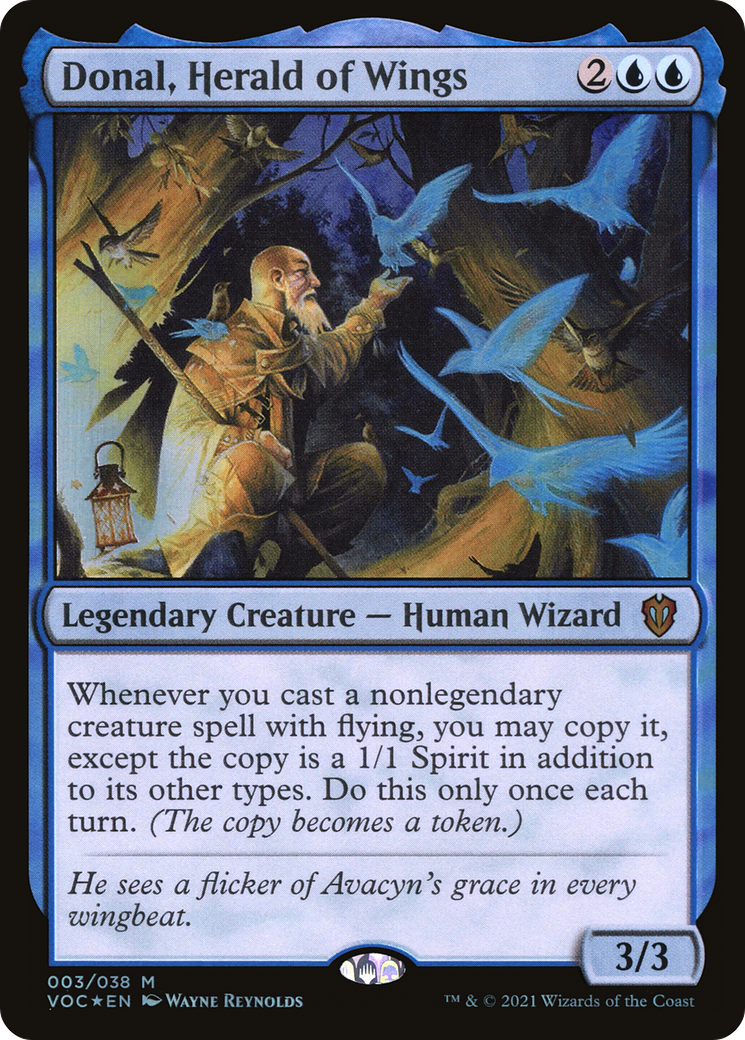 Donal, Herald of Wings [Innistrad: Crimson Vow Commander]-1