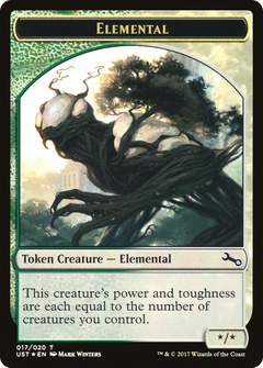 Elemental // Elemental Double-Sided Token (017/020) [Unstable Tokens]-3
