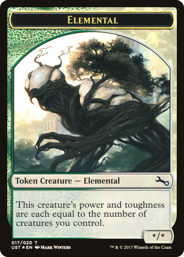 Elemental // Elemental Double-Sided Token (017/020) [Unstable Tokens]-4