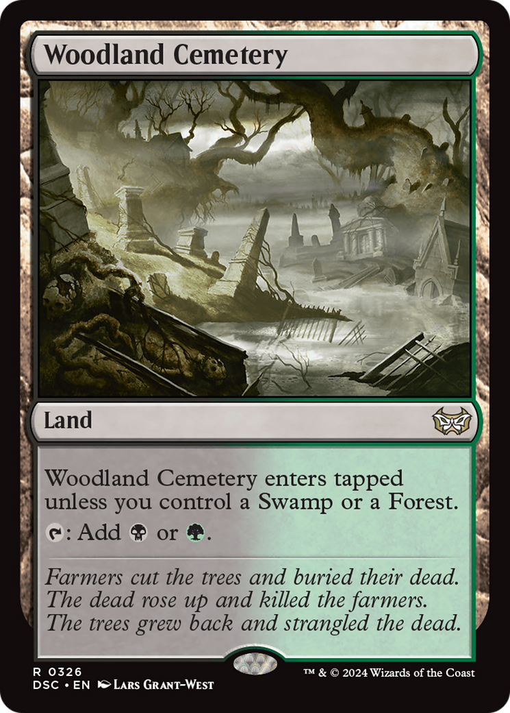 Woodland Cemetery (DSC-326) - Duskmourn: House of Horror Commander-1