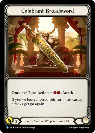 Celebrant Broadsword (SPW004) - Smash Palace: Chorus of Steel Rainbow Foil-1