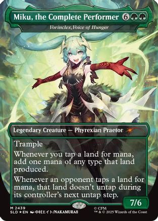 Miku, the Complete Performer - Vorinclex, Voice of Hunger (SLD-2439) - Secret Lair Drop Series Foil-1