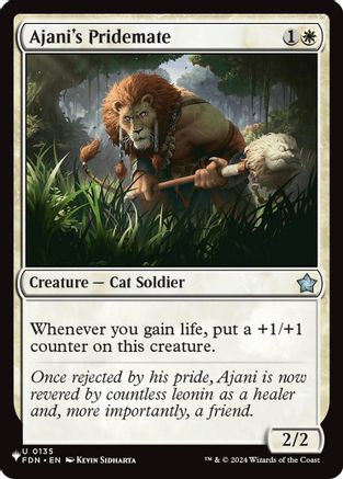 Ajani's Pridemate (FDN) (LIST-135) - The List Reprints-1