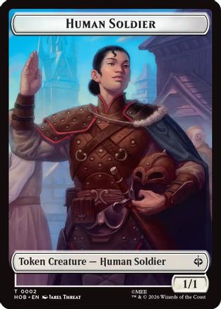 Human Soldier // Goblin Army (0004) Double-Sided Token (HOB-2 // 4) - The Hobbit-1