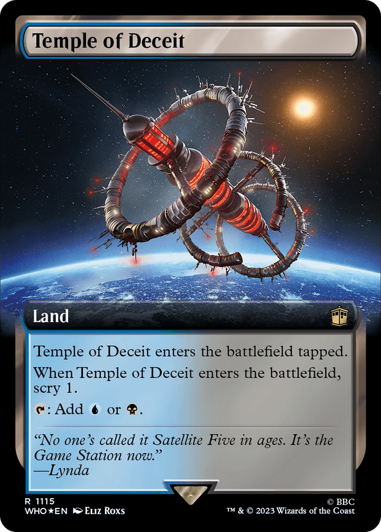 Temple of Deceit (Extended Art) (Surge Foil) [Doctor Who]-1