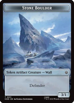 Stone Boulder // Dragon Double-Sided Token (HOB-11 // 5) - The Hobbit Foil-1