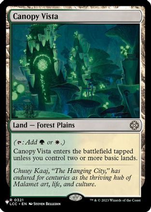 Canopy Vista (LCC) (LIST-321) - The List Reprints-1