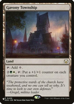 Gavony Township (LIST-406) - The List Reprints-1