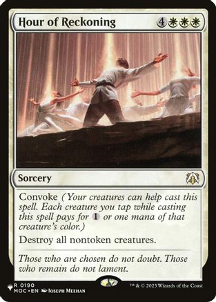 Hour of Reckoning (MOC) (LIST-190) - The List Reprints-1