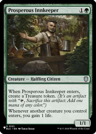 Prosperous Innkeeper (BLC) (LIST-121) - The List Reprints-1