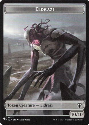 Eldrazi // Elf Warrior Double-Sided Token (LIST-1 // 21) - The List Reprints-1