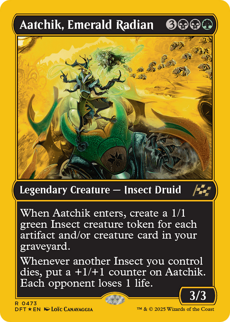 Aatchik, Emerald Radian (First-Place Foil) [Aetherdrift]-1