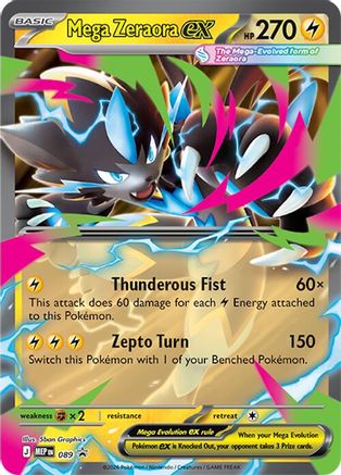 Mega Zeraora ex 089  - Holofoil ME Mega Evolution Promo - Promo-1