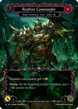 Restless Commander (Marvel) - JDG086 (JDG086) - Flesh and Blood: Promo Cards Cold Foil-1