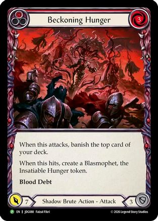 Beckoning Hunger - JDG088 (JDG088) - Flesh and Blood: Promo Cards Cold Foil-1