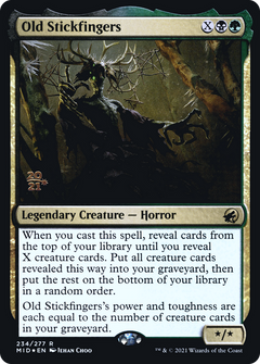 Old Stickfingers [Innistrad: Midnight Hunt Prerelease Promos]-1