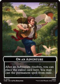 On an Adventure // Enduring Story Double Sided Token (HOB-15 // 14) - The Hobbit-1