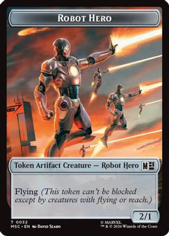 Robot Hero // Villain Double-Sided Token (MSC-32 // 9) - Commander: Marvel Super Heroes-1