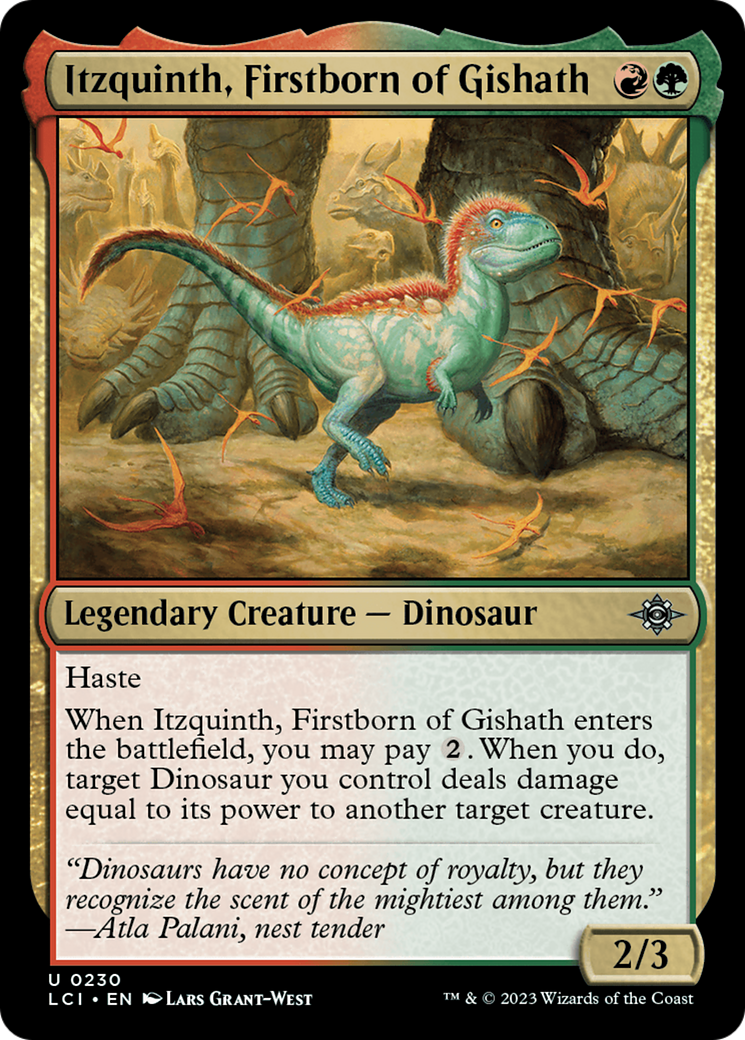 Itzquinth, Firstborn of Gishath [The Lost Caverns of Ixalan]-1