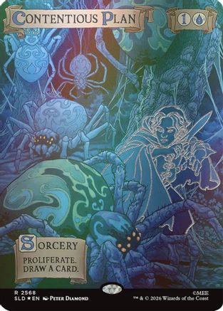 Contentious Plan (Out Of Sight Foil) (SLD-2568) - Secret Lair Drop Series Foil-1