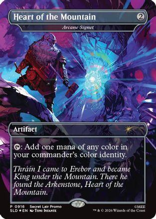 Heart of the Mountain - Arcane Signet (SLD-916) - Secret Lair Drop Series Foil-1