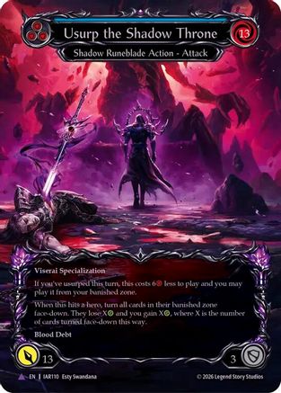 Usurp the Shadow Throne (Marvel) (IAR110) - Usurp the Shadow Throne Cold Foil-1