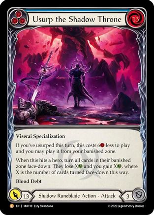 Usurp the Shadow Throne (IAR110) - Usurp the Shadow Throne Rainbow Foil-1