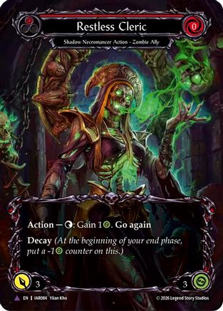 Restless Cleric (Marvel) (IAR084) - Usurp the Shadow Throne Cold Foil-1