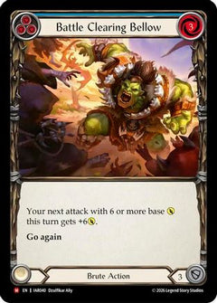 Battle Clearing Bellow (IAR040) - Usurp the Shadow Throne Rainbow Foil-1