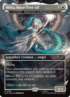 Miku, Voice Over All - Shalai, Voice of Plenty (SLD-2433) - Secret Lair Drop Series Foil-1