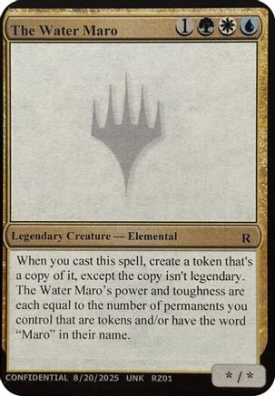 The Water Maro (UNK-) - Un-Known Event Playtest Cards-1