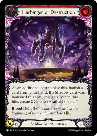Harbinger of Destruction (IAR170) - Usurp the Shadow Throne Rainbow Foil-1