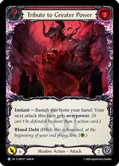 Tribute to Greater Power (IAR177) - Usurp the Shadow Throne Rainbow Foil-1