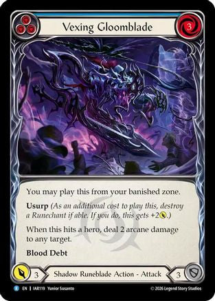 Vexing Gloomblade (Blue) (IAR119) - Usurp the Shadow Throne-1